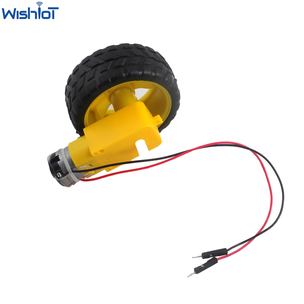 Robot Wheel - DC3-6V 1:48 şanzıman TT Motor lehim
