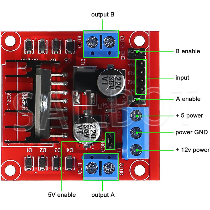 1/5/10 adet L298N DC Motor sür - L298N Module incelemesi ve fiyatı