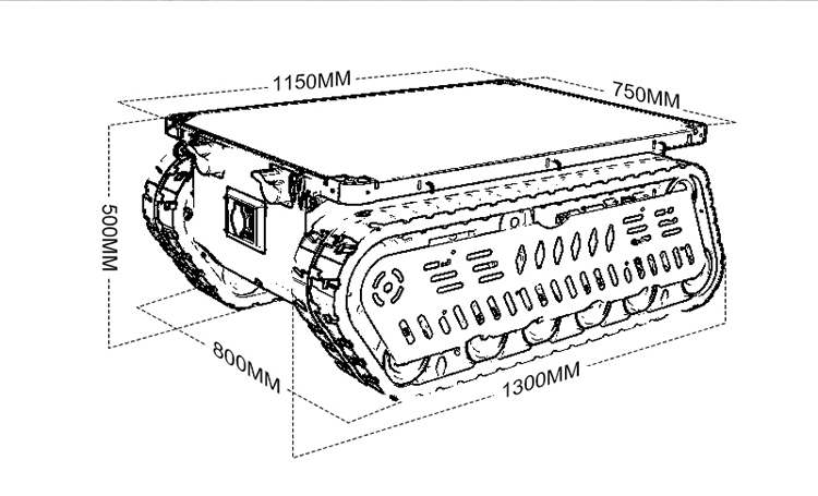 300-600 kg yük taşıyabilen, me - Robot Track incelemesi ve fiyatı