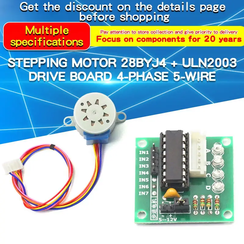 1 adet 28BYJ4 step Motor ULN20 - Uln2003 Driver incelemesi ve fiyatı
