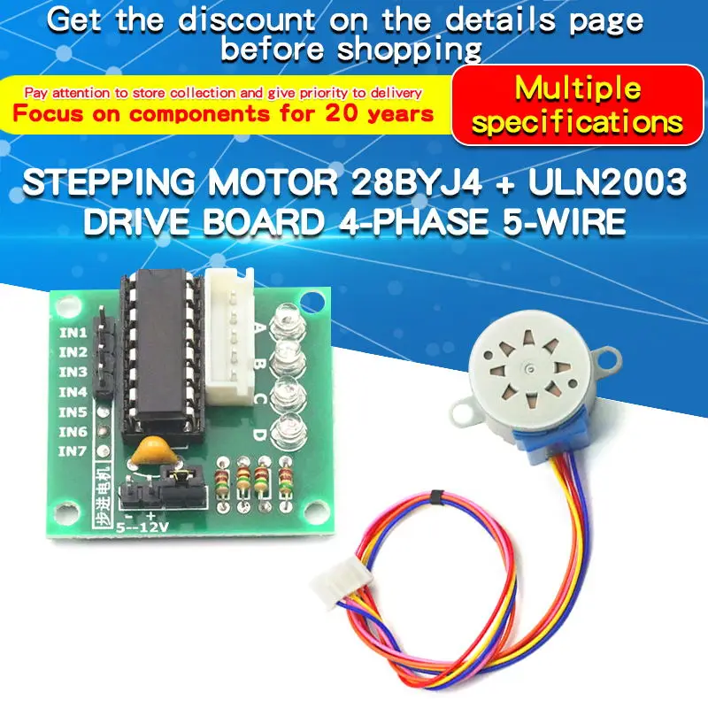 1 adet 28BYJ4 step Motor ULN20 - Uln2003 Driver incelemesi ve fiyatı