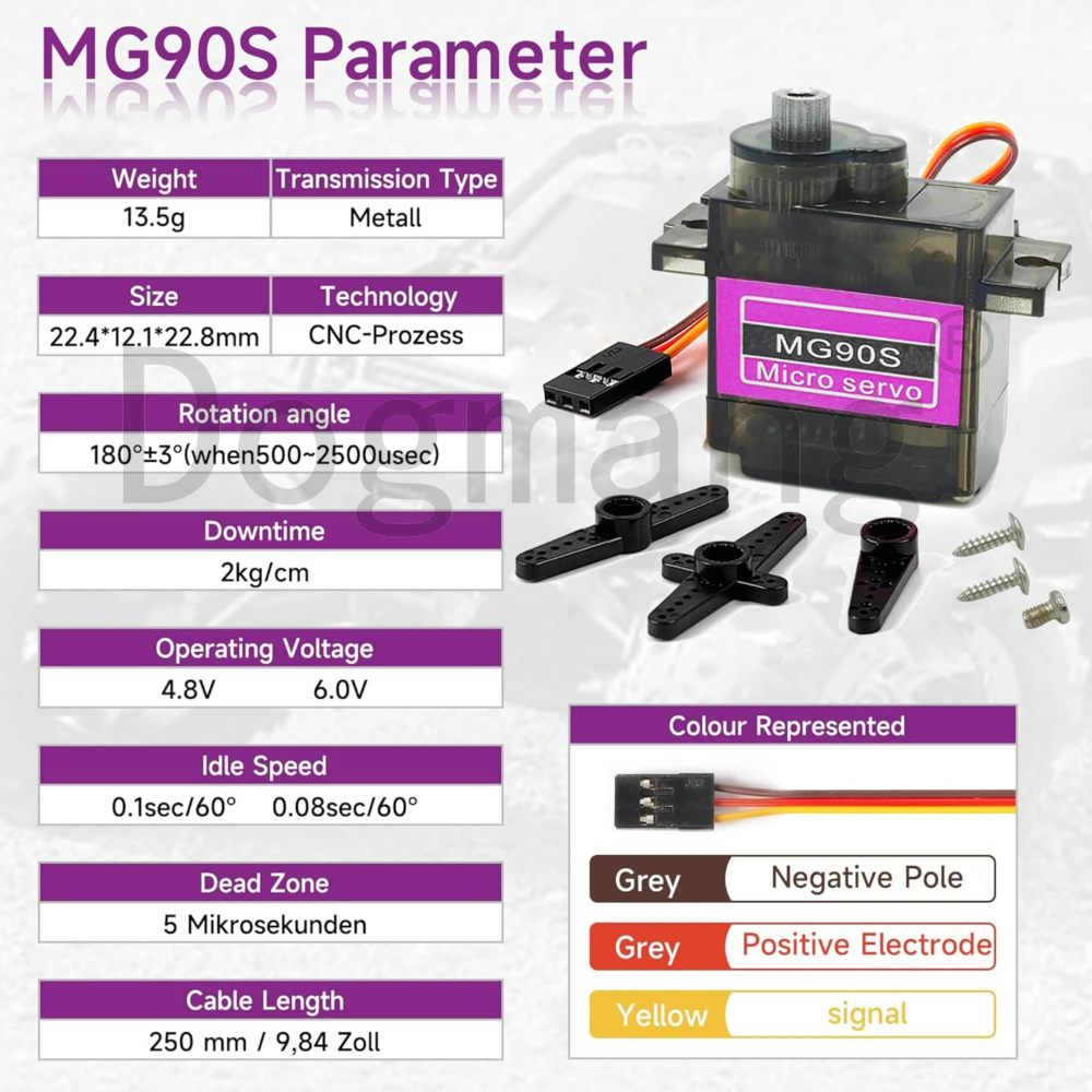 MG90S Servo 1/2/4/10/20/50 Ade - Sg90 Servo incelemesi ve fiyatı